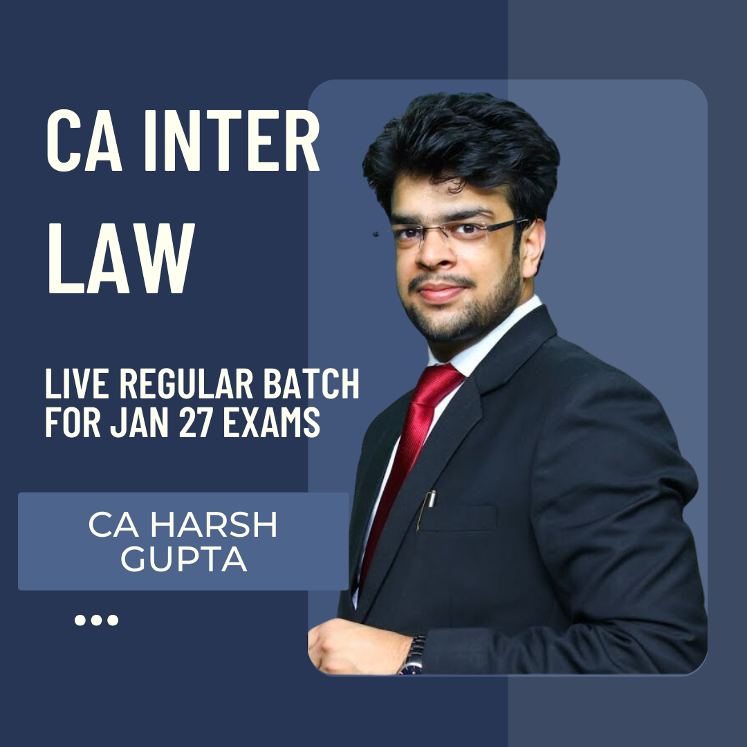 CA Inter Jan 27 Exams | Law By CA Harsh Gupta | Live Regular Batch CA Point