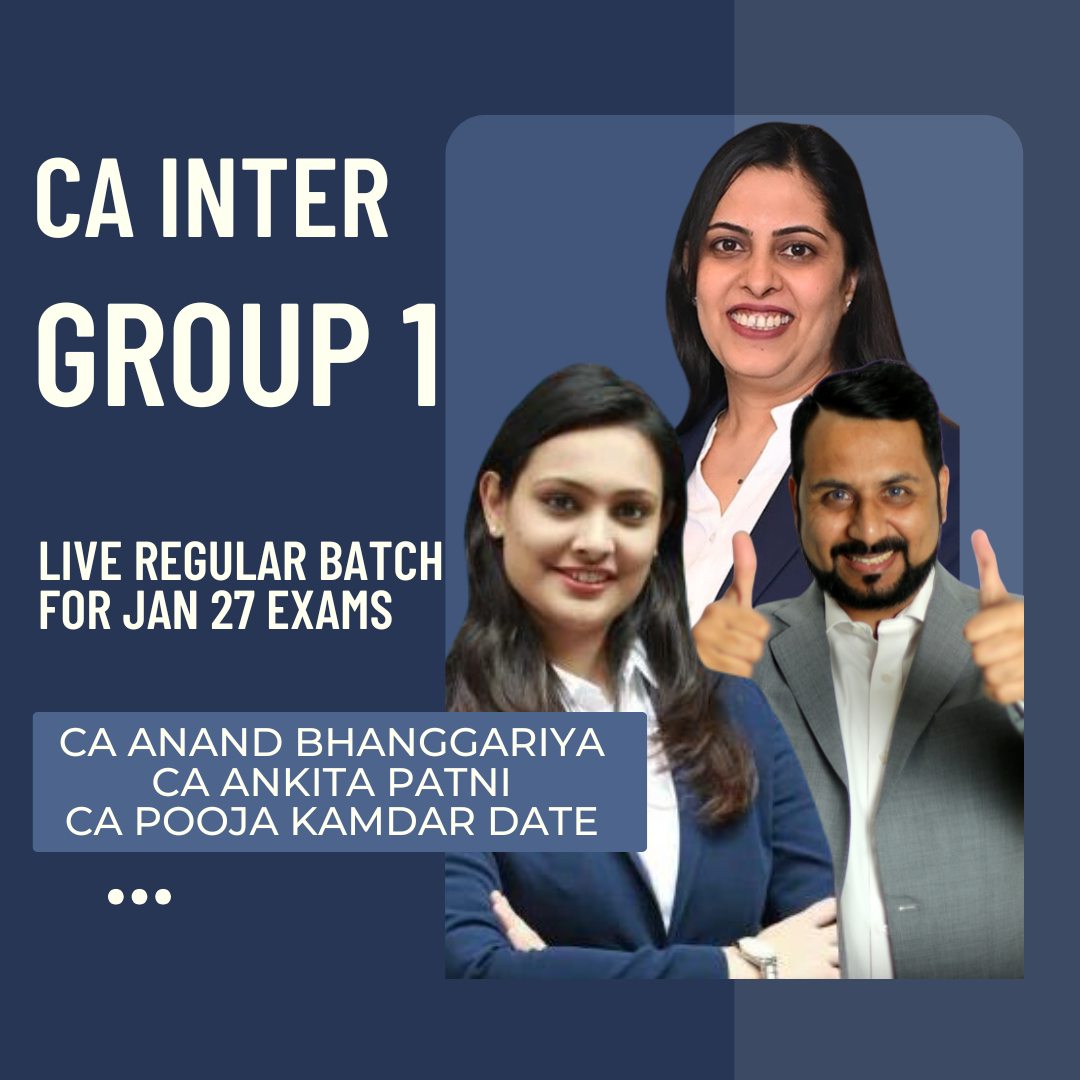 CA Inter Jan 27 Exams | Group 1 Combo By CA Swapnil Patni Classes | Live Regular Batch CA Point