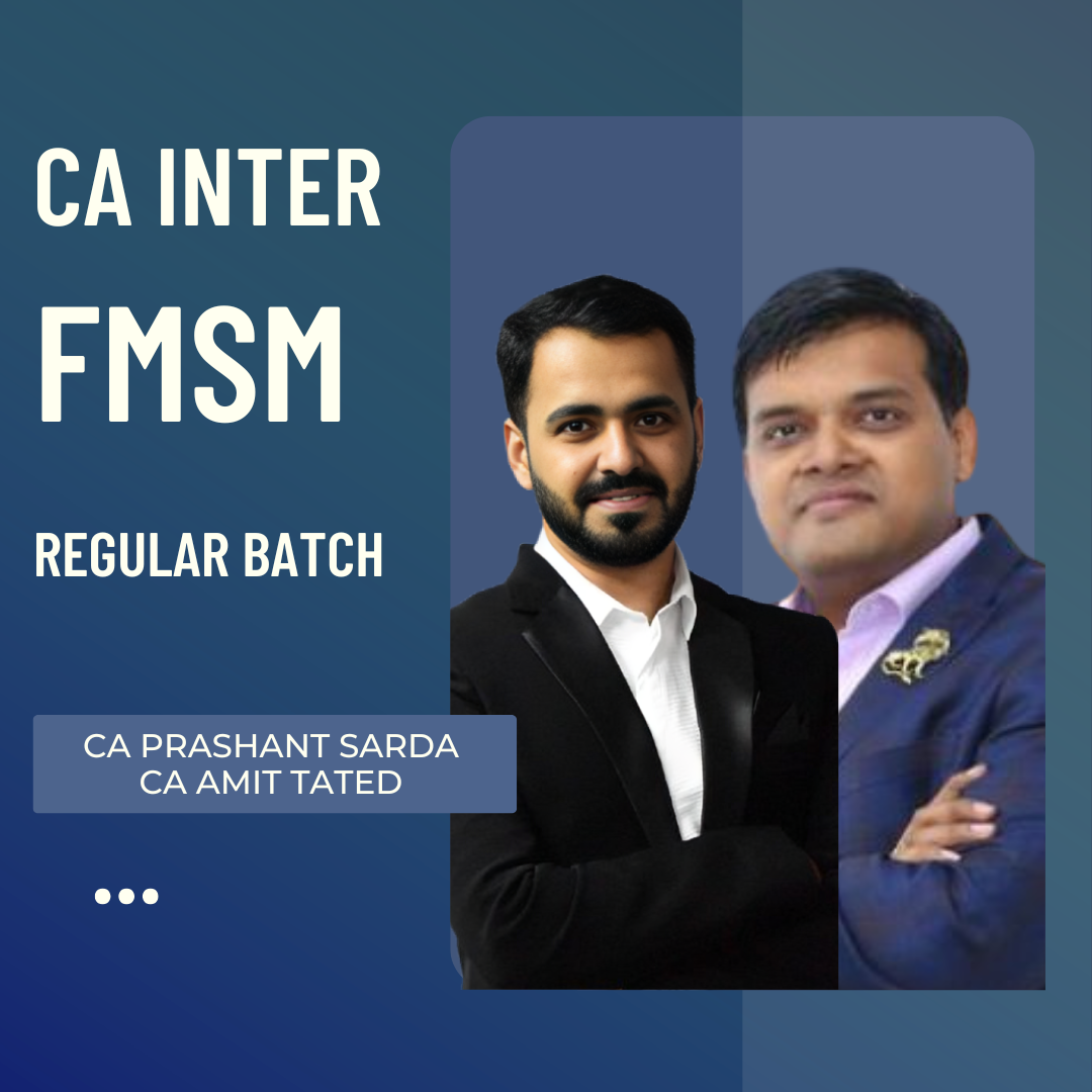 CA Inter Sep 26 Exams | FMSM By CA Amit Tated & CA Prashant Sarda | Regular Batch CA Point