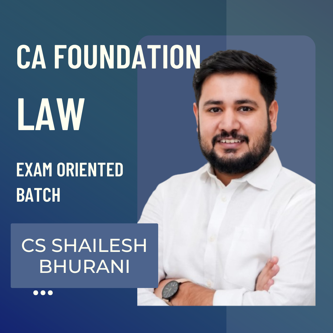 CA Foundation Law | Exam Oriented Batch by CS Shailesh Bhurani | For Jan 26 Exams