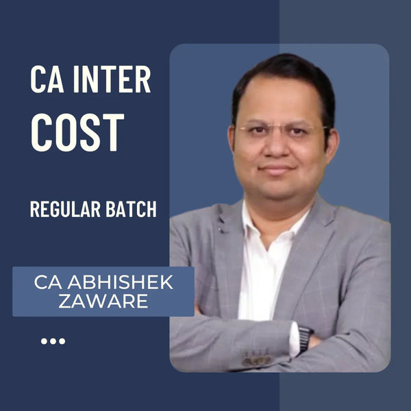 CA Inter Costing | Regular Batch by CA Abhishek Zaware | For Jan 26 & May 26 Exams