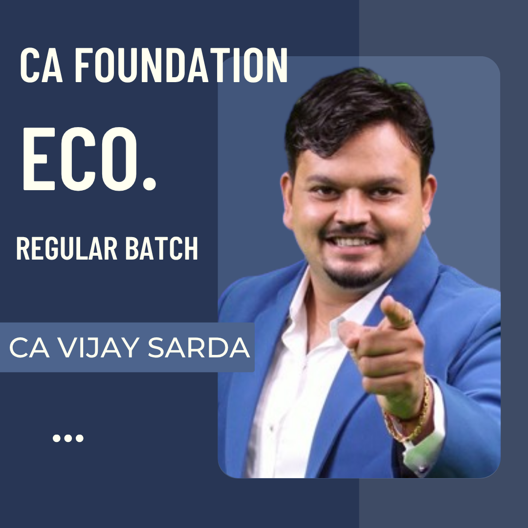 CA Foundation Economics | Regular Batch By CA Vijay Sarda | For May 26 & Sep 26 Exams CA Point