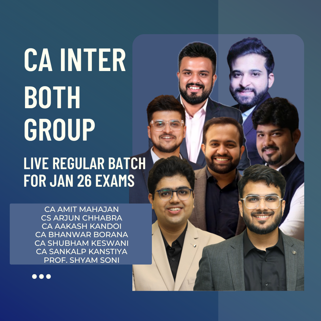 CA Inter Both Group Combo | Regular Batch LIVE | For Sep 25 & Jan 26 Exams