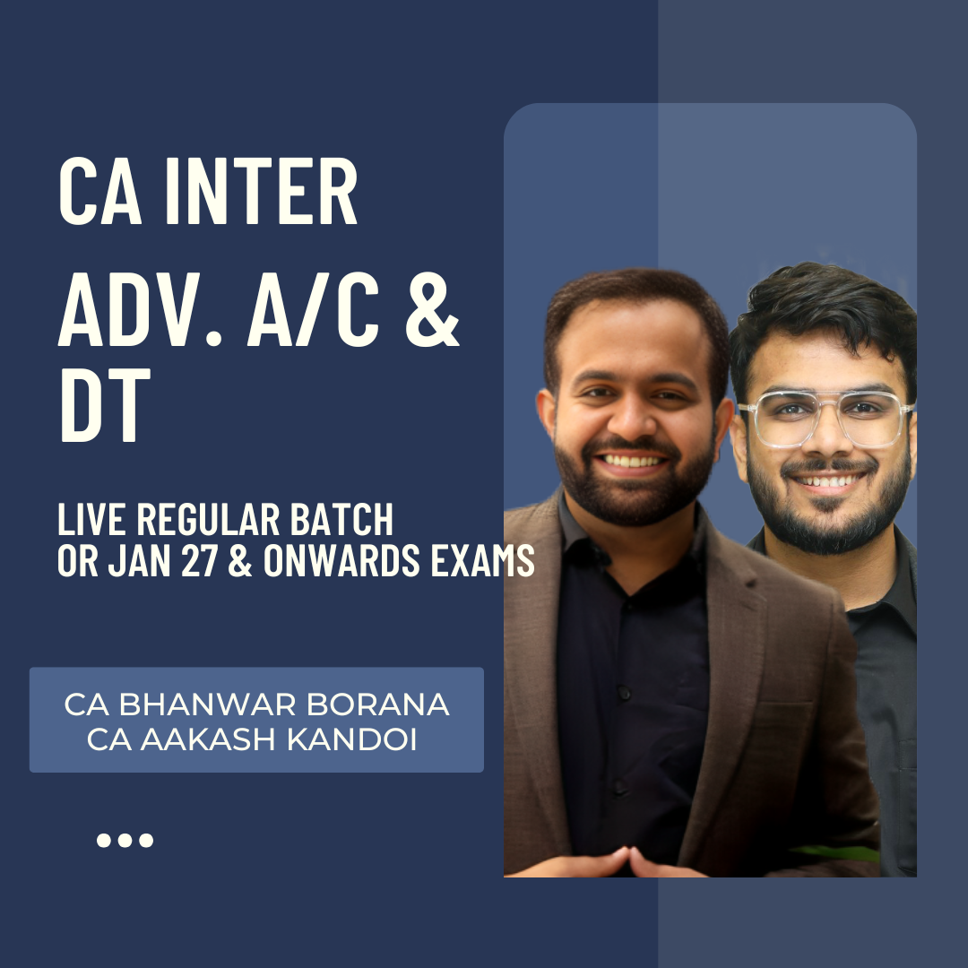 CA Inter Adv. Accounts | Regular Batch by CA Aakash kandoi & DT by CA Bhanwar Borana | For Jan/May/Sep 27 & Onwards Exams CA Point