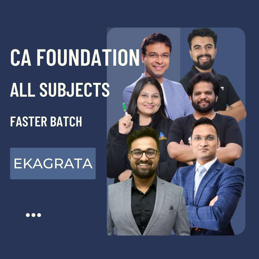 CA Foundation All Subjects | Faster Live Batch | For June 24 & Dec 24 Exams