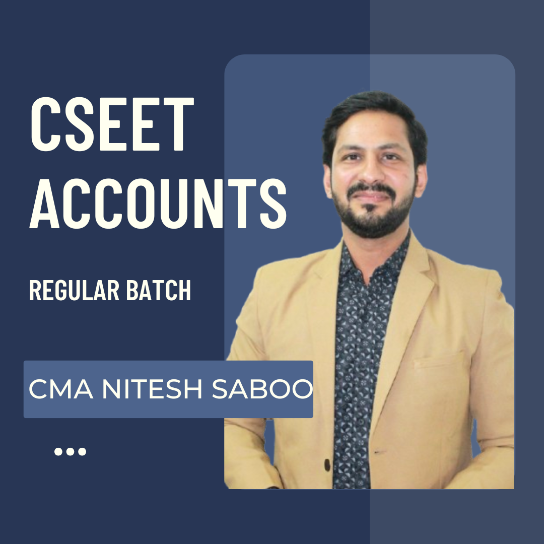 CSEET Accounts | Regular Batch by CMA Nitesh Saboo | For June & Oct 26 Exams CA Point
