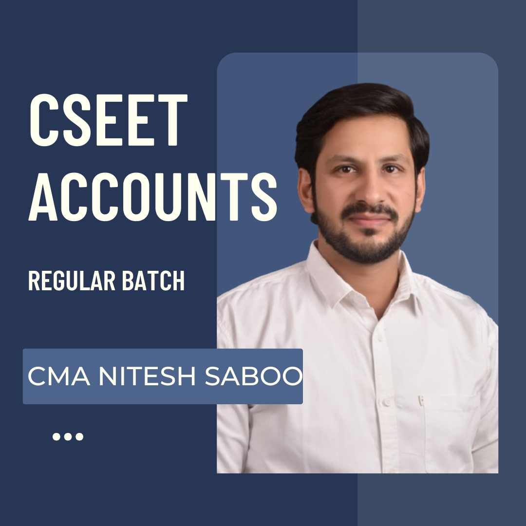 CSEET Accounts | Regular Batch by CMA Nitesh Saboo | For June & Oct 26 Exams CA Point