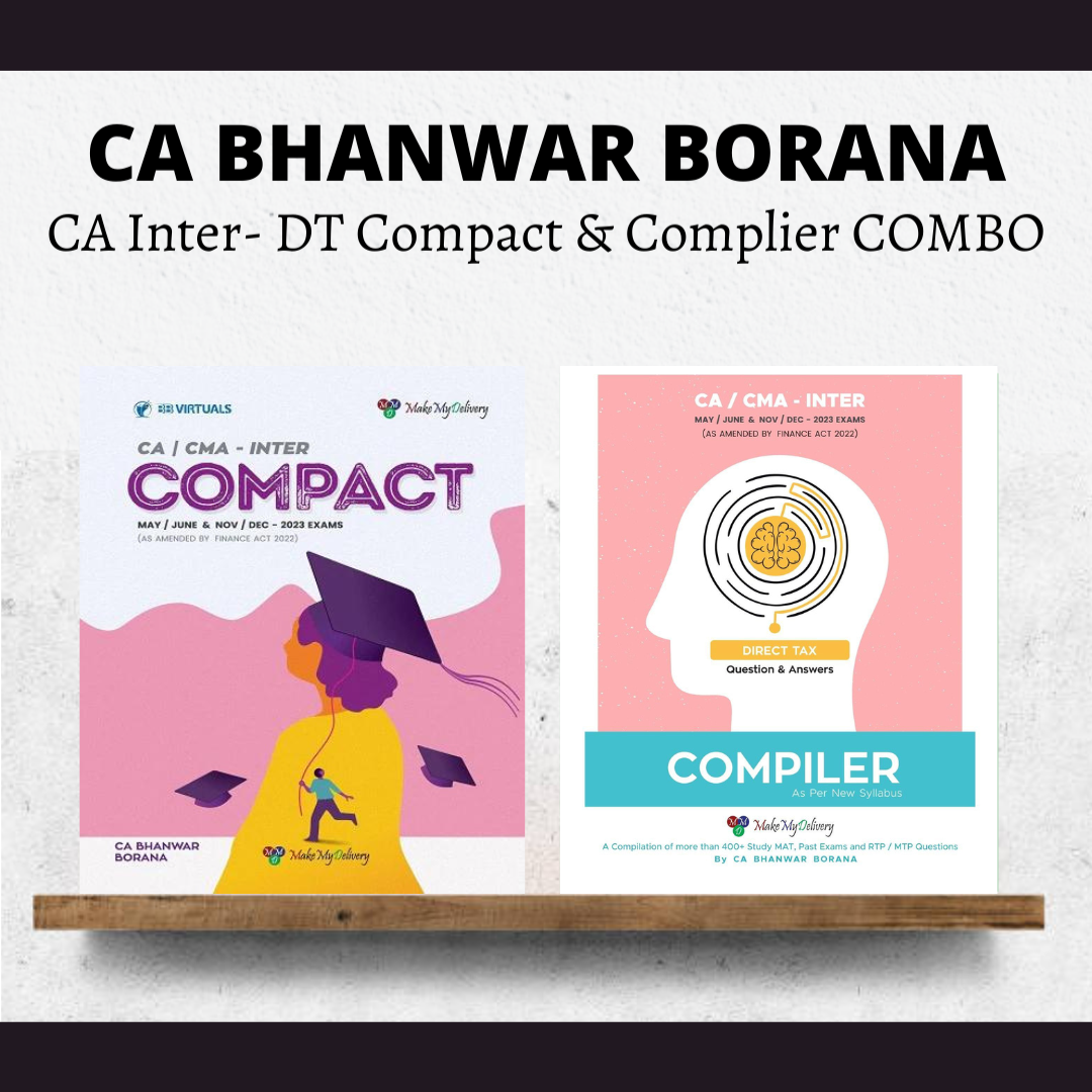 CA Inter Direct Tax Handwritten Compact and Q/A Compiler Book Combo For May / Nov 23 By CA Bhanwar Borana