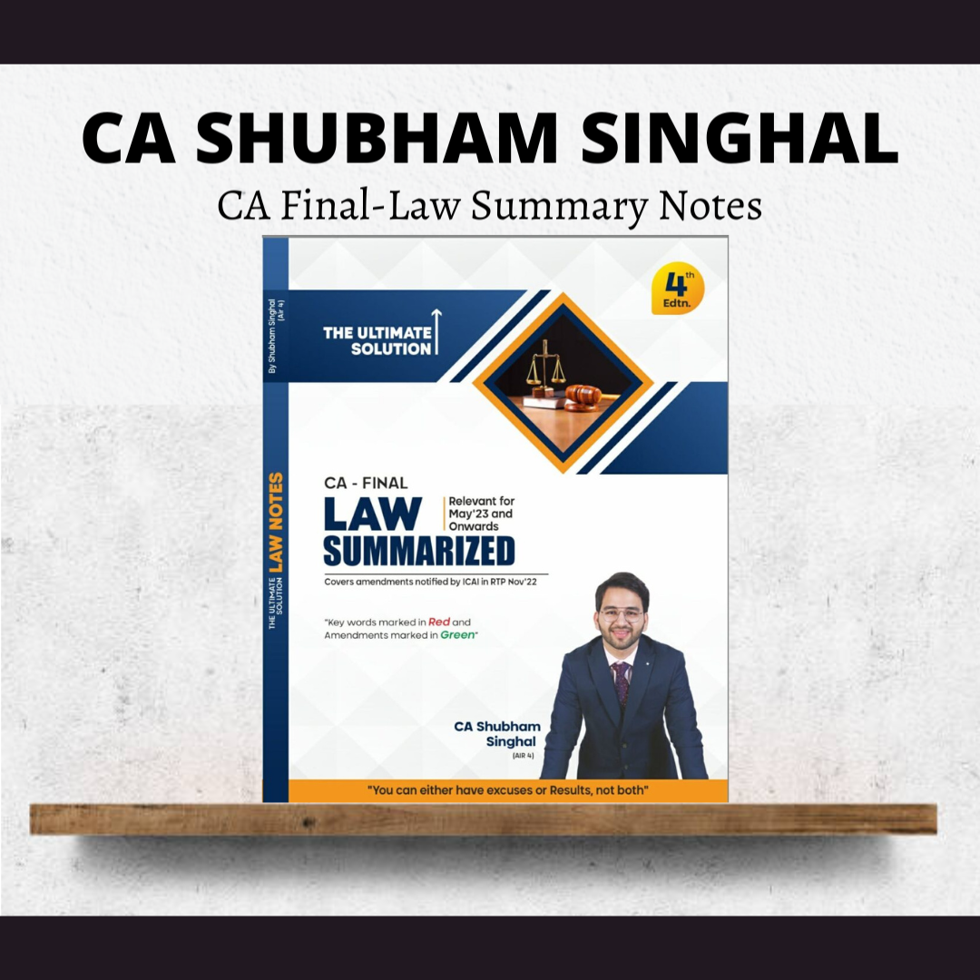 CA Final Law Summary Notes